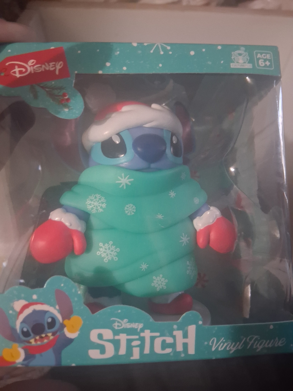 Disney Stitch Holiday Vinyl Figure - Teal & Red
